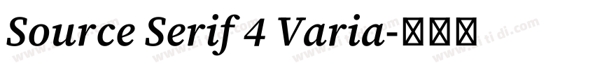 Source Serif 4 Varia字体转换